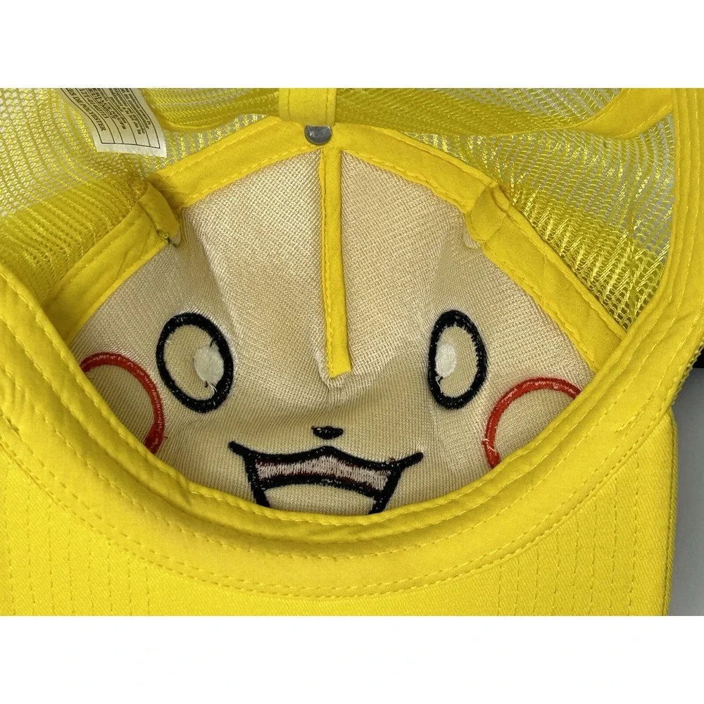 Nintendo Pokemon Pikachu Yellow Cap 3D Ears Youth‎ One Size SnapBack